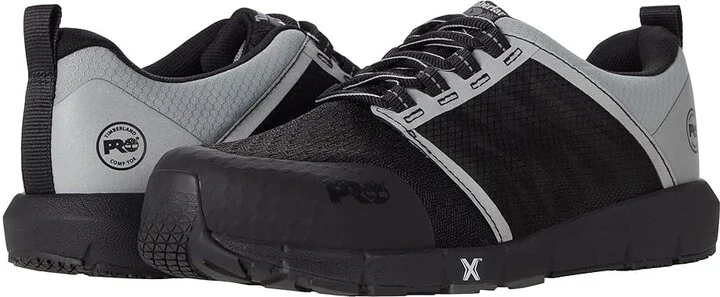 Timberland PRO Radius Composite Safety Toe Women's Shoes Black/Silver 1 : 6.5 D - Wide, Textile