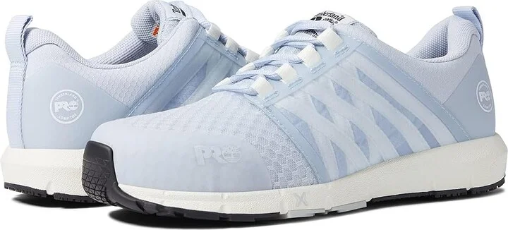 Timberland PRO Radius Composite Safety Toe Women's Shoes Blue/White : 7 D - Wide, Textile