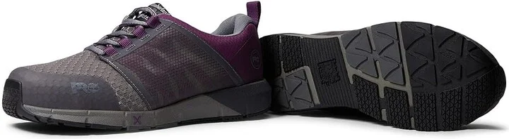 Timberland PRO Radius Composite Safety Toe Women's Shoes Grey/Purple : 9.5 C - Medium, Textile