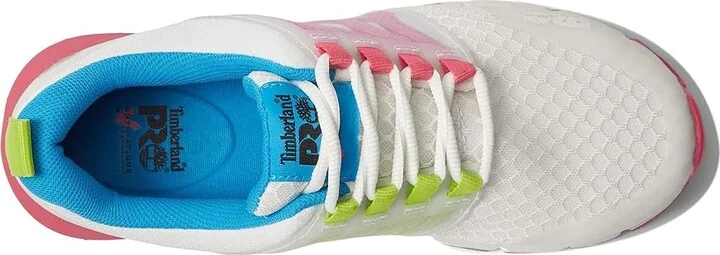 Timberland PRO Radius Composite Safety Toe Women's Shoes White/Pink/Green 1 : 8.5 C - Medium, Textile - Image 2