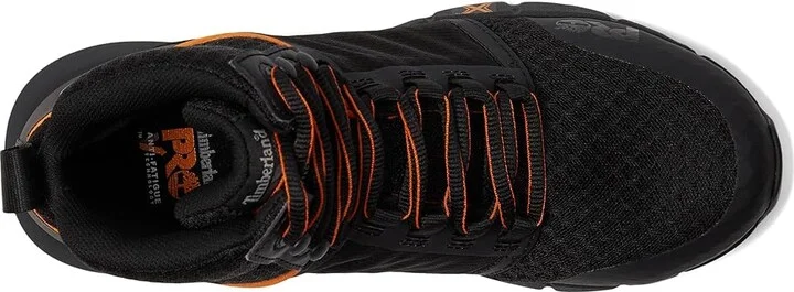 Timberland PRO Radius Mid Composite Safety Toe Men's Shoes Black/Orange 1 : 11.5 E - Wide, Textile - Image 2