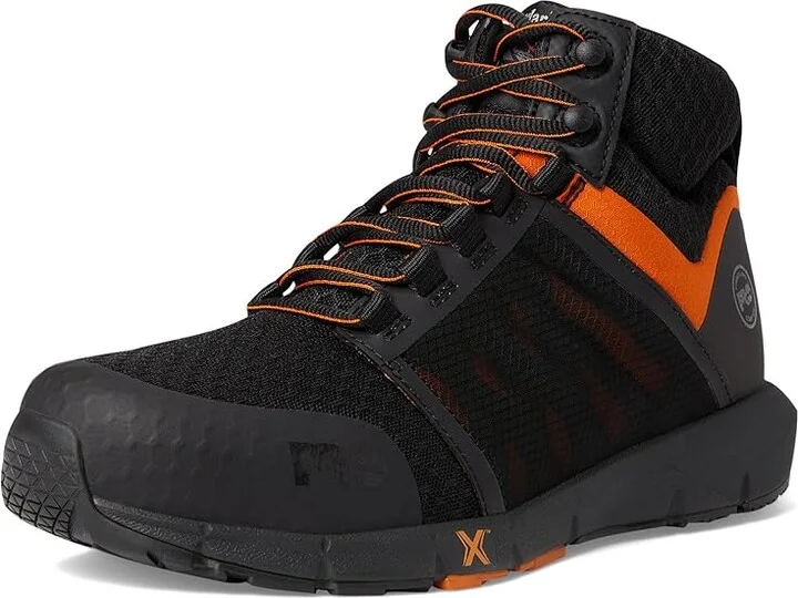 Timberland PRO Radius Mid Composite Safety Toe Men's Shoes Black/Orange 1 : 11.5 E - Wide, Textile - Image 5