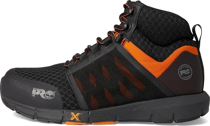 Timberland PRO Radius Mid Composite Safety Toe Men's Shoes Black/Orange 1 : 11.5 E - Wide, Textile - Image 6