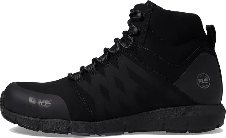 Timberland PRO Radius Mid Composite Safety Toe Men's Shoes Black Raptek 1 : 15 D - Medium, Textile - Image 6