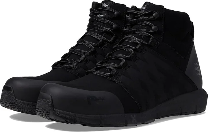 Timberland PRO Radius Mid Composite Safety Toe Men's Shoes Black Raptek 1 : 15 D - Medium, Textile
