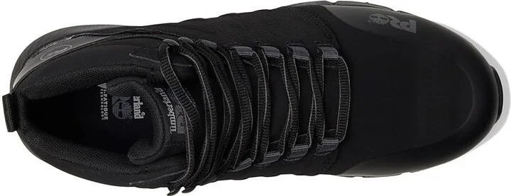 Timberland PRO Radius Mid Internal Met Guard Composite Safety Toe Men's Work Boots Black : 11.5 E - Wide, Synthetic/Textile - Image 2