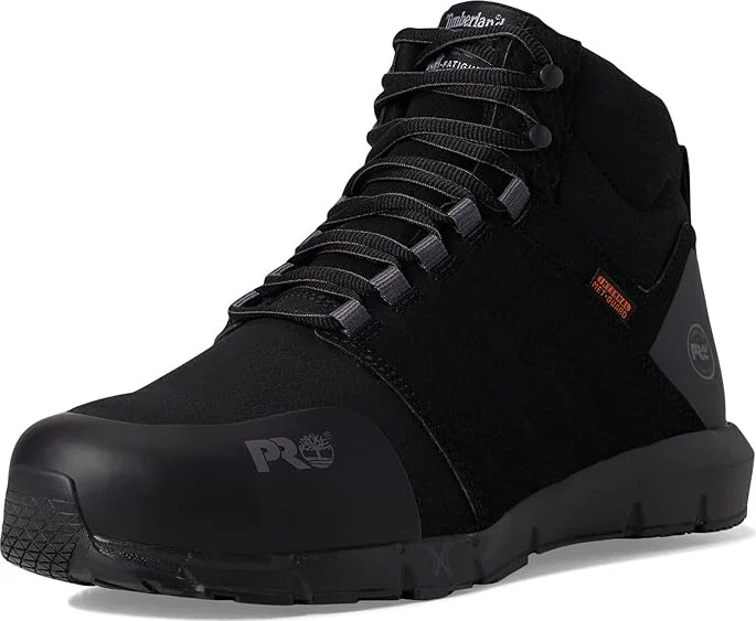 Timberland PRO Radius Mid Internal Met Guard Composite Safety Toe Men's Work Boots Black : 11.5 E - Wide, Synthetic/Textile - Image 5