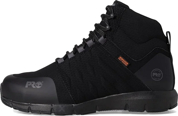 Timberland PRO Radius Mid Internal Met Guard Composite Safety Toe Men's Work Boots Black : 11.5 E - Wide, Synthetic/Textile - Image 6