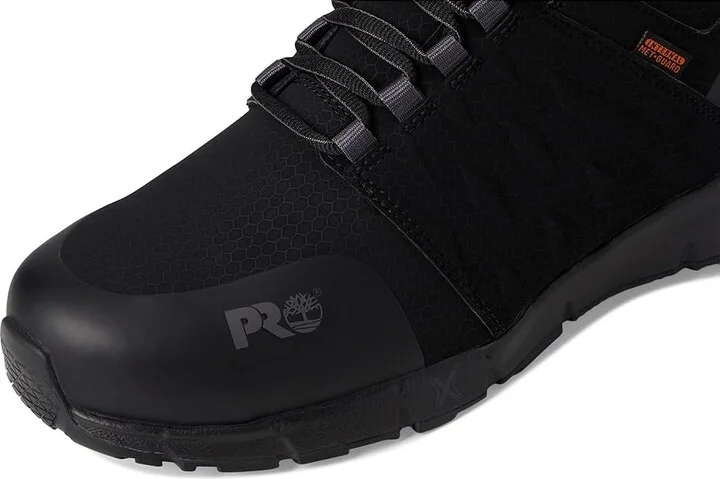 Timberland PRO Radius Mid Internal Met Guard Composite Safety Toe Men's Work Boots Black : 11.5 E - Wide, Synthetic/Textile - Image 7