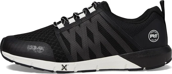 Timberland PRO Radius Soft Toe Men's Shoes Black/White 1 : 9 D - Medium, Textile