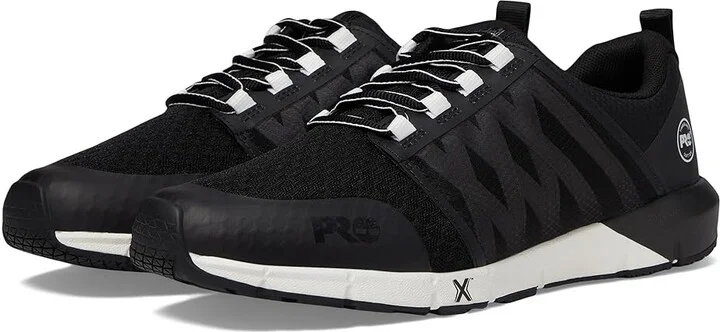Timberland PRO Radius Soft Toe Men's Shoes Black/White : 7 E - Wide, Textile