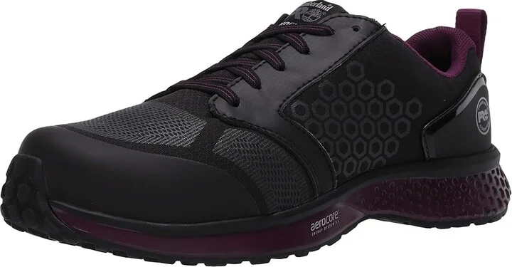 Timberland PRO Reaxion Composite Safety Toe Women's Shoes Black/Purple : 9 C - Medium, Leather - Image 2