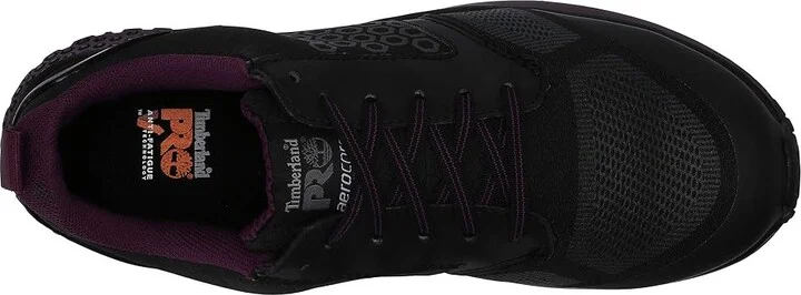 Timberland PRO Reaxion Composite Safety Toe Women's Shoes Black/Purple : 9 C - Medium, Leather - Image 3