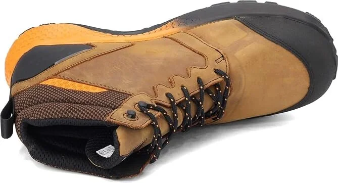 Timberland PRO Reaxion Mid Composite Safety Toe Waterproof Men's Shoes Brown/Orange 1 : 7 D - Medium, Leather - Image 4