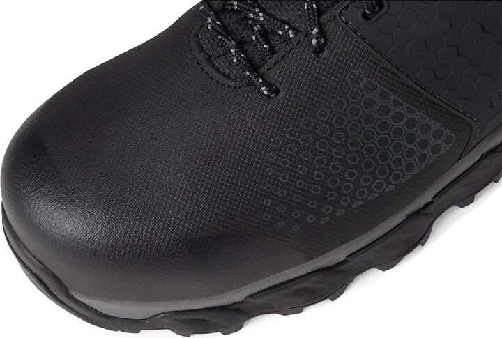 Timberland PRO Ridgework Composite Safety Toe Waterproof Mid Men's Work Lace-up Boots Black 1 : 7 D - Medium, Leather - Image 2
