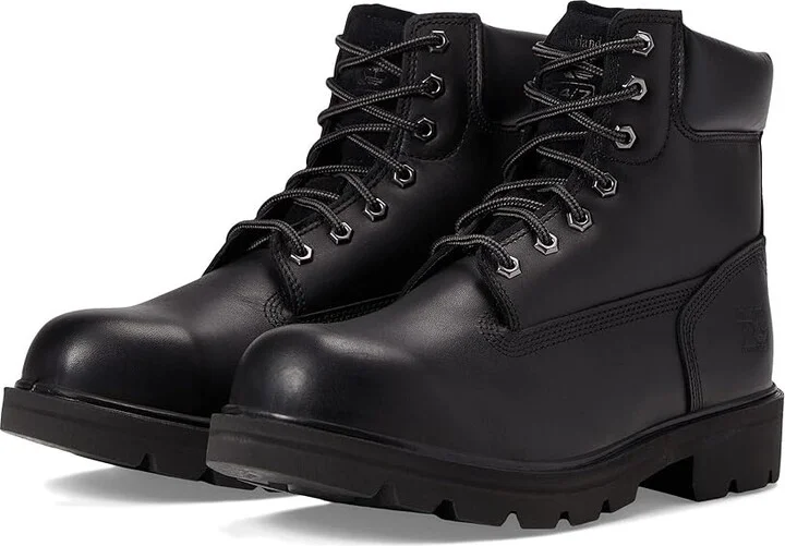 Timberland PRO Sawhorse 6 Composite Safety Toe Men's Boots Black 1 : Men's 3.5 - Women's 5 Medium, Leather