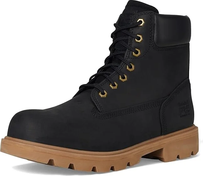 Timberland PRO Sawhorse 6 Composite Safety Toe Men's Boots Black/Gum : Men's 4 - Women's 5.5 Medium, Leather - Image 5