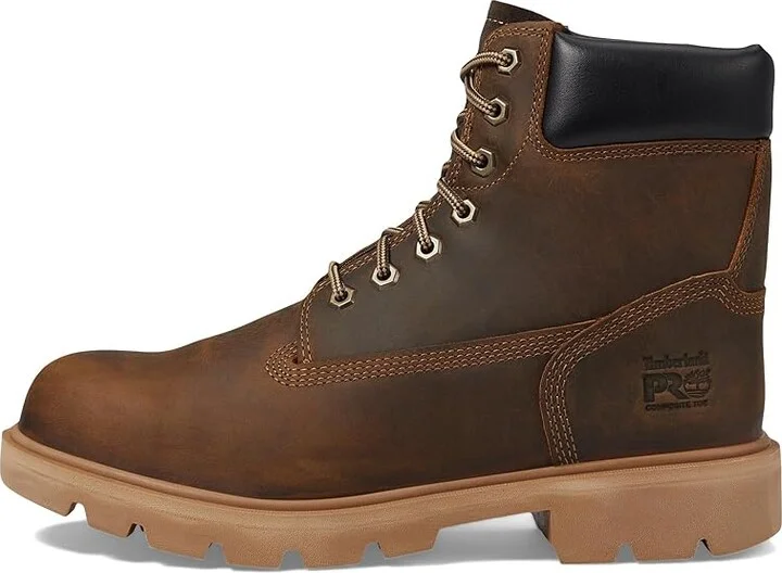 Timberland PRO Sawhorse 6 Composite Safety Toe Men's Boots Earth Bandit : Men's 3.5 - Women's 5 Medium, Leather - Image 5