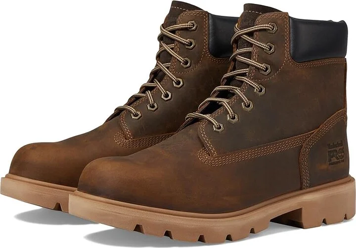 Timberland PRO Sawhorse 6 Composite Safety Toe Men's Boots Earth Bandit : Men's 3.5 - Women's 5 Medium, Leather