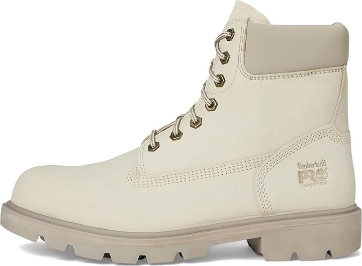Timberland PRO Sawhorse 6 Composite Safety Toe Men's Boots Light Taupe : Men's 5.5 - Women's 7 Wide, Leather - Image 6