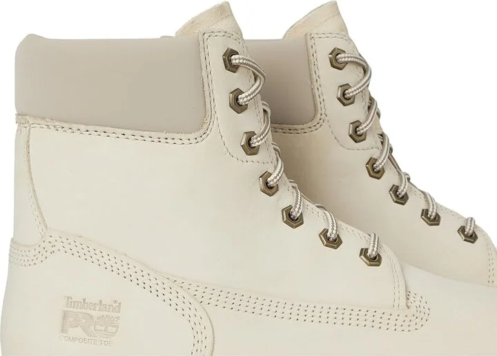 Timberland PRO Sawhorse 6 Composite Safety Toe Men's Boots Light Taupe : Men's 5.5 - Women's 7 Wide, Leather - Image 7