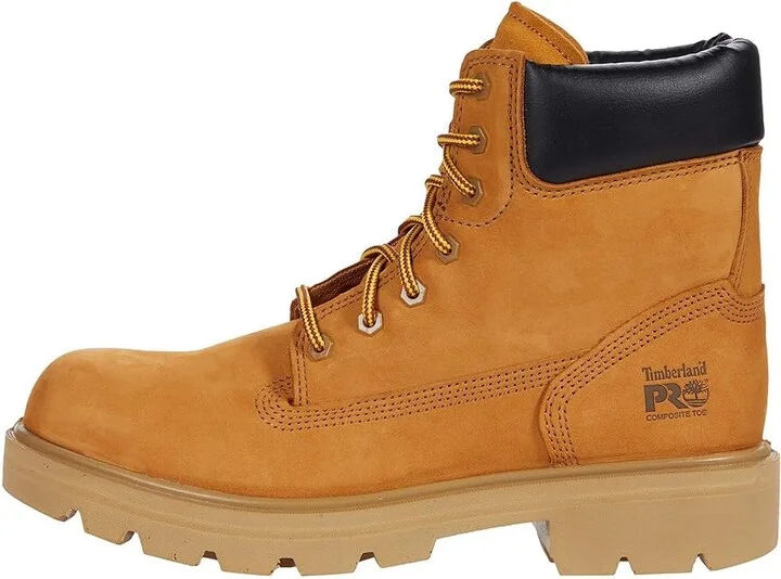 Timberland PRO Sawhorse 6 Composite Safety Toe Men's Boots Wheat 1 : Men's 3.5 - Women's 5 Medium, Leather - Image 5