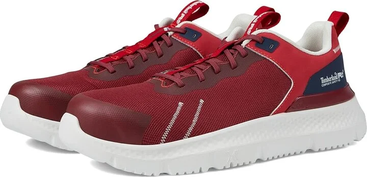 Timberland PRO Setra Composite Safety Toe Men's Shoes Maroon/Navy : 7.5 D - Medium, Textile