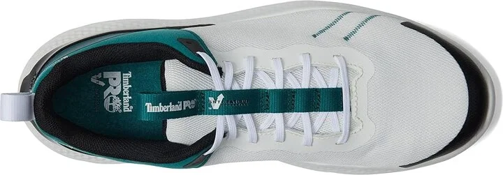 Timberland PRO Setra Composite Safety Toe Men's Shoes White/Emerald : 10 D - Medium, Textile - Image 2