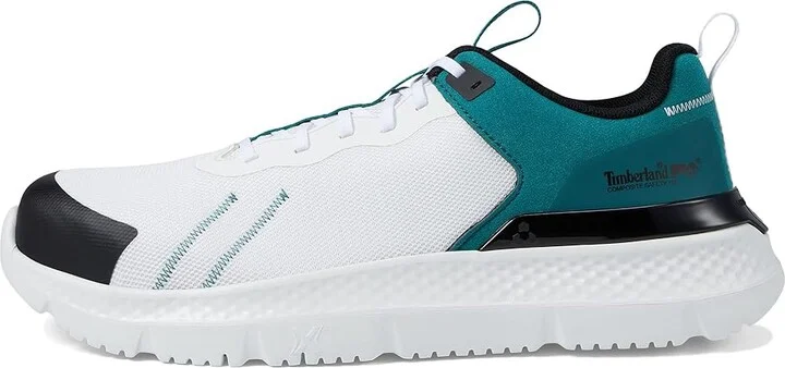 Timberland PRO Setra Composite Safety Toe Men's Shoes White/Emerald : 10 D - Medium, Textile - Image 6