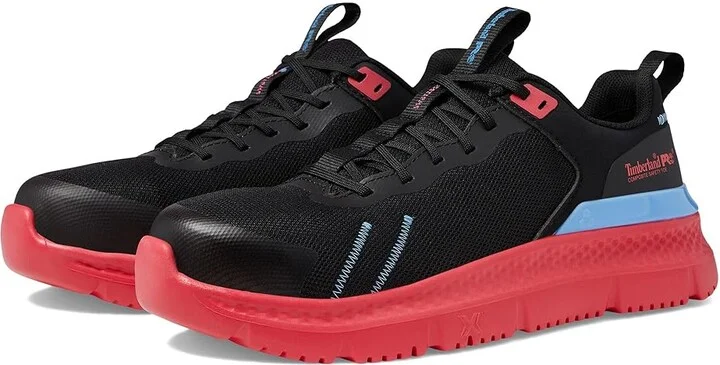 Timberland PRO Setra Composite Safety Toe Women's Shoes Black/Pink : 6 C - Medium, Textile
