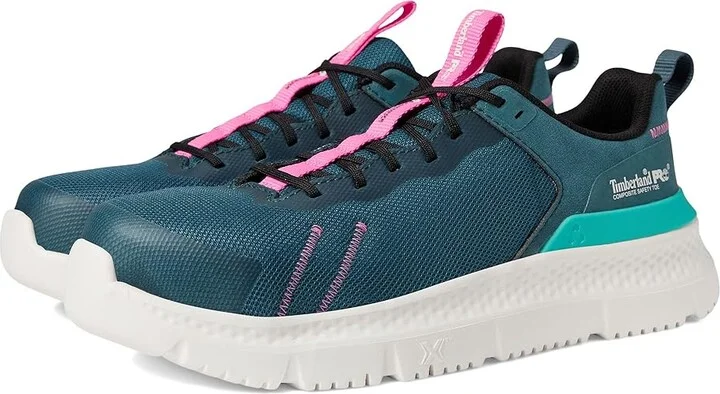 Timberland PRO Setra Composite Safety Toe Women's Shoes Green/White : 5.5 C - Medium, Textile