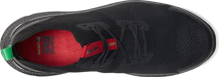 Timberland PRO Setra Knit Composite Safety Toe Men's Shoes Black/Red 1 : 15 D - Medium, Synthetic - Image 2