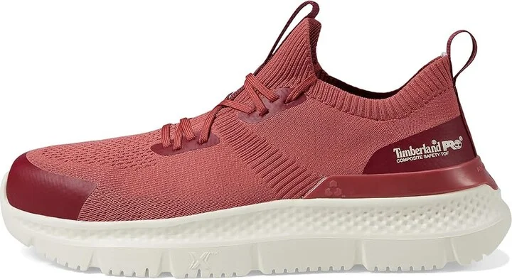 Timberland PRO Setra Knit Composite Safety Toe Women's Shoes Cranberry/Cream : 5.5 B - Medium - Image 6