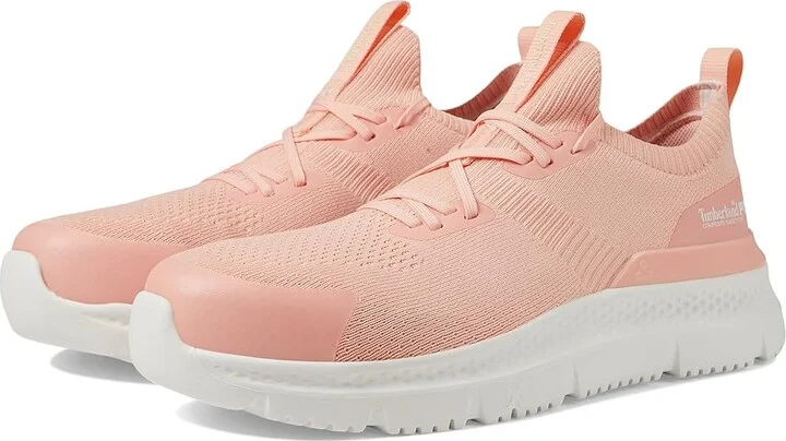 Timberland PRO Setra Knit Composite Safety Toe Women's Shoes Pink/White : 5.5 B - Medium