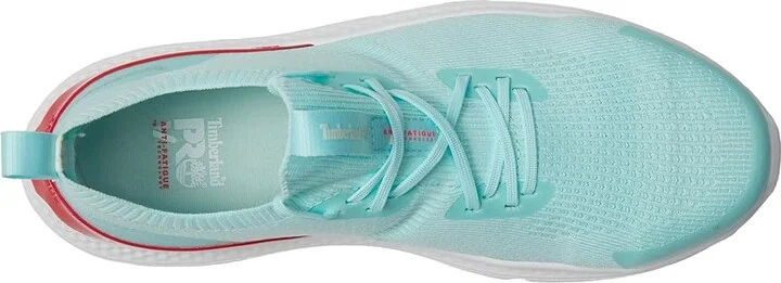 Timberland PRO Setra Knit Composite Safety Toe Women's Shoes Seafoam/Red : 5.5 B - Medium - Image 2