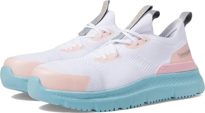Timberland PRO Setra Knit Composite Safety Toe Women's Shoes White/Peach : 5.5 B - Medium