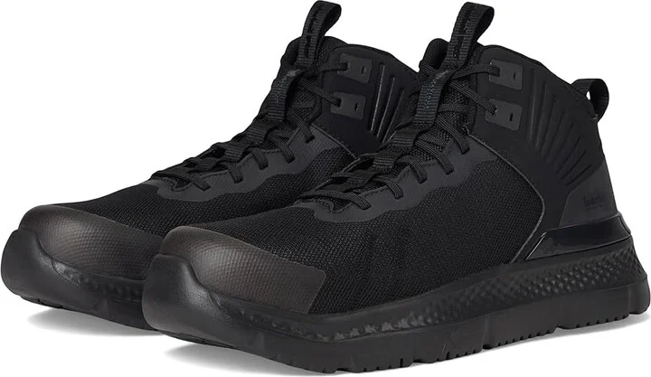Timberland PRO Setra Mid Composite Safety Toe Men's Shoes Black-2024 NEW : Men's 3.5 - Women's 5 Wide, Textile
