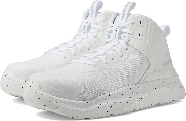 Timberland PRO Setra Mid Composite Safety Toe Men's Shoes White/Black : Men's 15 - Women's 16.5 Medium, Textile