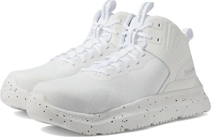 Timberland PRO Setra Mid Composite Safety Toe Men's Shoes White/White : Men's 14 - Women's 15.5 Medium, Textile