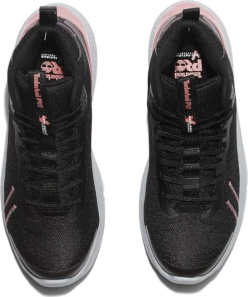 Timberland PRO Setra Mid Composite Safety Toe Women's Shoes Black/Grey/Rose 1 : 9 D - Wide, Textile - Image 2