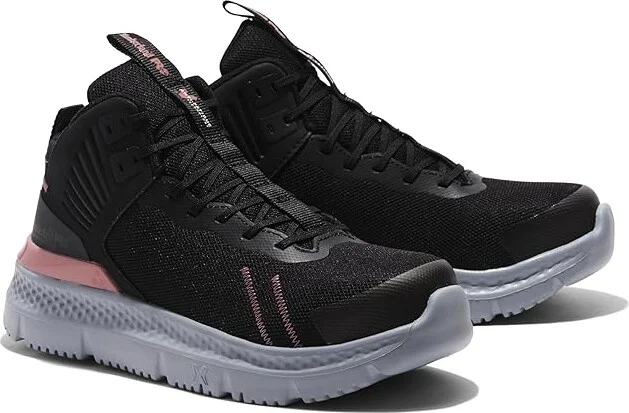 Timberland PRO Setra Mid Composite Safety Toe Women's Shoes Black/Grey/Rose 1 : 9 D - Wide, Textile