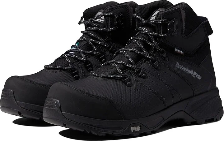 Timberland PRO Switchback 6 Composite Safety Toe Puncture Resistant Waterproof Men's Shoes Black1 : 8 E - Wide, Leather