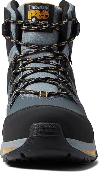 Timberland PRO Switchback 6 Composite Safety Toe Puncture Resistant Waterproof Men's Shoes Grey/Yellow1 : 7 E - Wide, Leather - Image 2