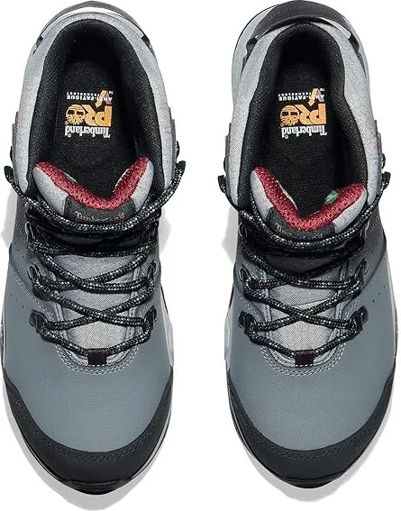 Timberland PRO Switchback Composite Safety Toe Waterproof Women's Shoes Grey/Purple : 9 C - Medium, Leather - Image 2