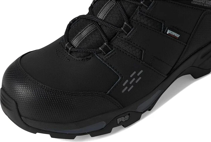 Timberland PRO Switchback LT 6 Inch Composite Safety Toe Waterproof Men's Work Boots Black/Grey : 13 E - Wide, Leather - Image 2
