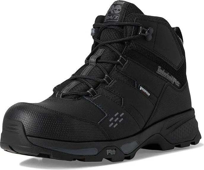 Timberland PRO Switchback LT 6 Inch Composite Safety Toe Waterproof Men's Work Boots Black/Grey : 13 E - Wide, Leather - Image 5