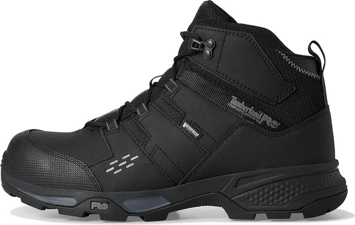 Timberland PRO Switchback LT 6 Inch Composite Safety Toe Waterproof Men's Work Boots Black/Grey : 13 E - Wide, Leather - Image 6