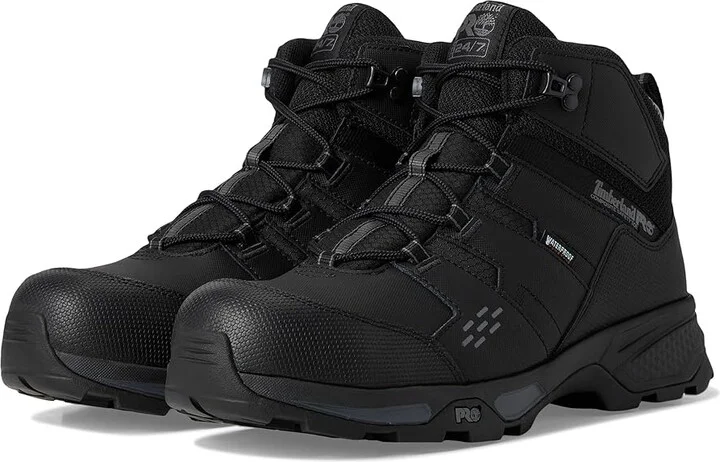 Timberland PRO Switchback LT 6 Inch Composite Safety Toe Waterproof Men's Work Boots Black/Grey : 13 E - Wide, Leather