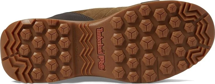 Timberland PRO Switchback LT 6 Inch Soft Toe Waterproof Industrial Work Hiker Boots Men's Work Boots Brown/Gum : 14 D - Medium, Rubber/Suede - Image 3