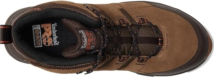 Timberland PRO Switchback LT 6 Inch Steel Safety Toe Industrial Work Hiker Boots Men's Work Boots Brown/Gum 1 : 9 E - Wide, Leather - Image 2